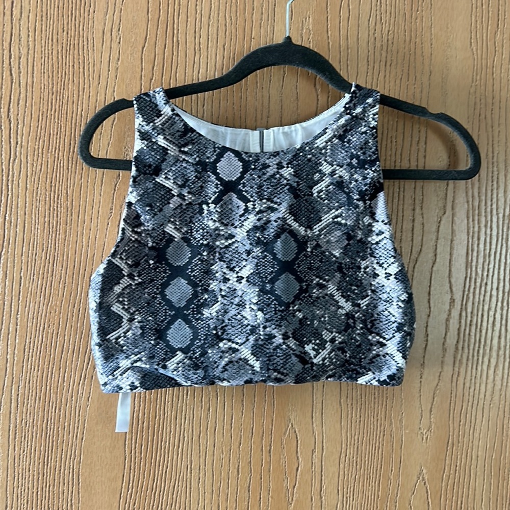 Snake Print Victoria Sport Bra